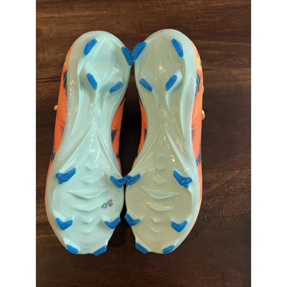 New Nike Mens Mercurial Superfly 10 Pro FG KM Soccer Cleats Size 4 Orange Blue